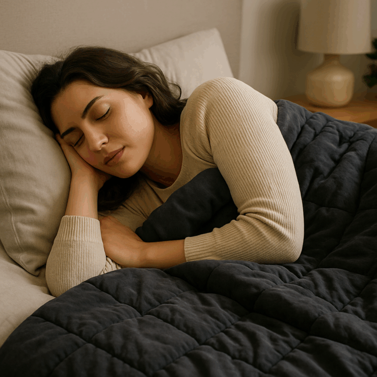 לילה שקט לעובדים פיזיים: איך שמיכה כבדה יכולה לשנות את איכות השינה שלך