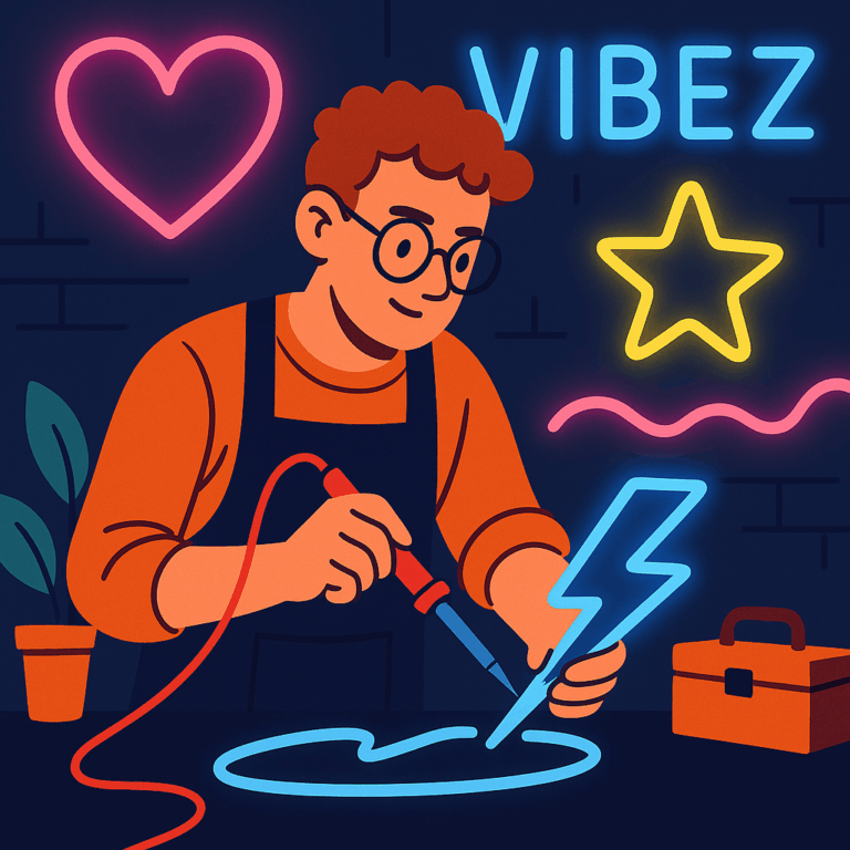 שלטי ניאון בהתאמה אישית: איך טרנד ישן חזר בענק לעיצוב המודרני