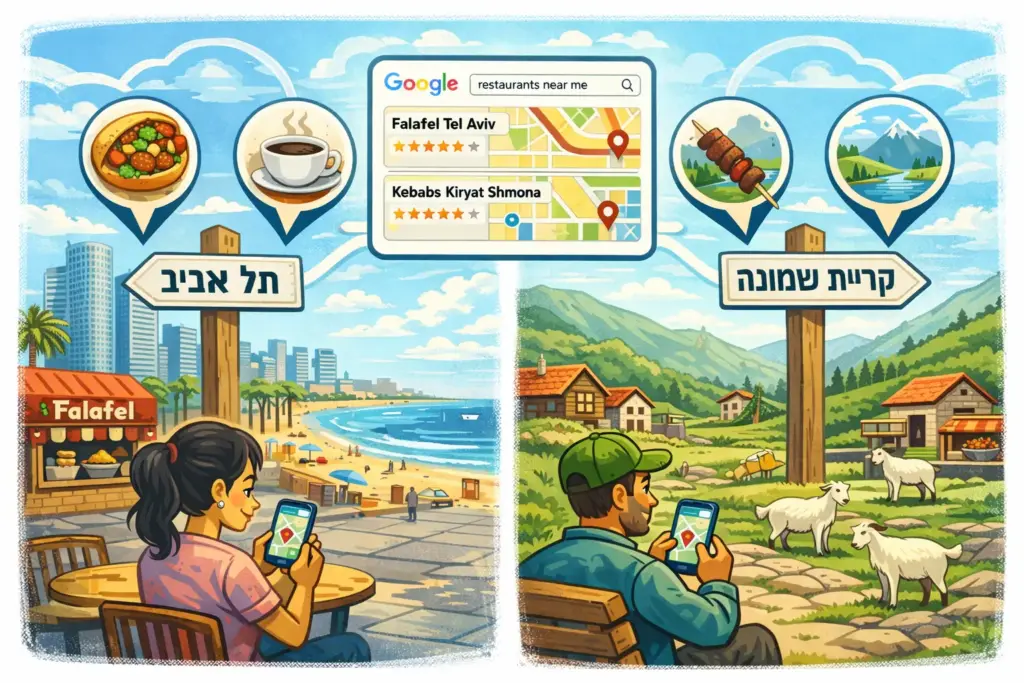 למה כל חיפוש בגוגל נראה אחרת? הכוח הסודי של אלגוריתמים מבוססי מיקום